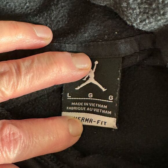 Nike Air Jordan ThermaFit Mens Hoodie dark grey SZ L RN56323 - Picture 7 of 10